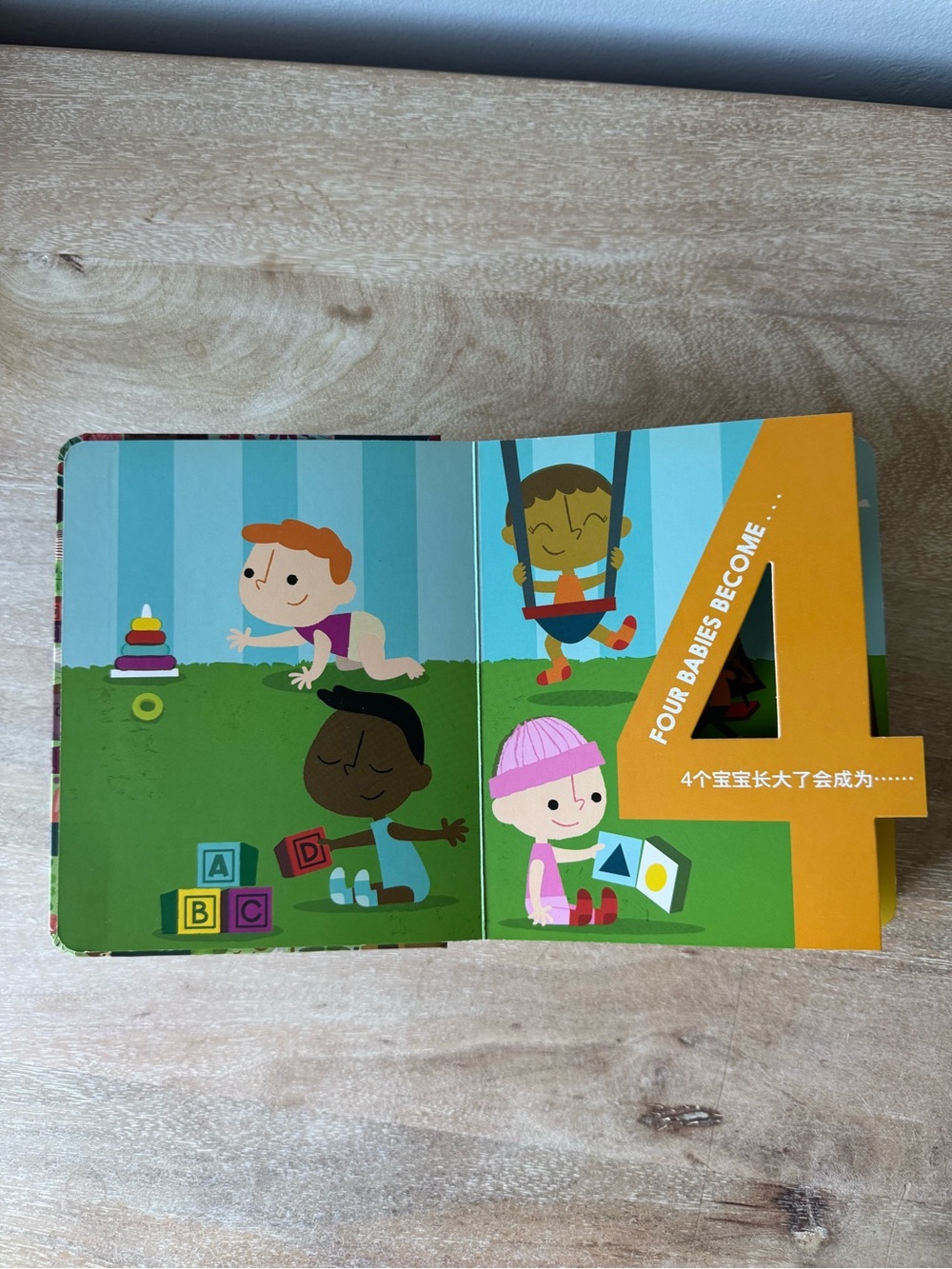 Countablock Interactive Die-Cut Board Book Toddler Learning Math Numbers - Picture 3 of 6
